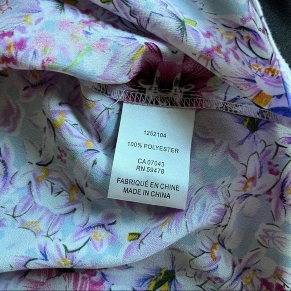 Rachel Roy Floral VNeck Sleeveless Womens Top Size Extra Small